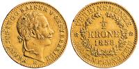 1/2 koruna 1858 E