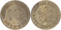 10 Pfennig 1949 J - Bank Deutscher Länder       KM 103       "R"_rysky