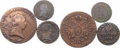 6 kr. 1800 B; +1/2 kr. 1812 A; +1/4 kr. 1812 B        3 ks