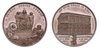 AE medaile na otevření nové budovy bursy v Rize 1856