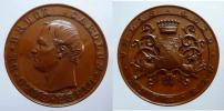 Karl Lieber - baron de Bruck - AE medaile 1857 -