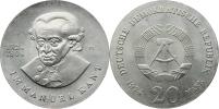 20 M 1974 - Immanuel Kant           KM 53    Ag 625  20