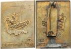 Přerov - Středomoravská výstava 1936       mosaz. plech 25x35 mm