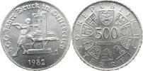 500 Schilling 1982 - 500. výr. rakouského knihtisku     KM 2957