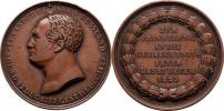 Alexandr I. - úmrtní medaile 1825 - poprsí zleva