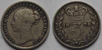 3 Pence 1874 KM 730...1