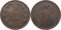 10 Penniä 1900             KM 14;  Schön 9