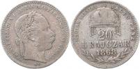 20 kr. 1868 KB - MAGYAR KIRÁLYI      "R"