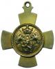 Tlapatý kříž rupertského typu se středovým medailonem se třemi zn