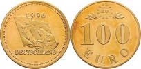 Medaile "100 Euro 1996" - prapor