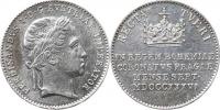 Malý žeton na českou korunovaci 7.9. 1836 v Praze   Ag 18 mm