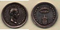 Nesign. - AR miniaturní medaile 1815 - portrét zprava