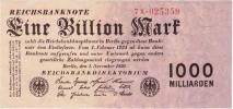 1 bilion Marek 1.11.1923
