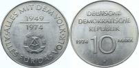 10 M 1974 - 25. výročí DDR              KM 50
