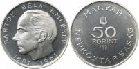 50 Forint 1961 - Béla Bartók         KM 561     Ag 750  20 g