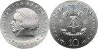 10 M 1970 - Ludwig van Beethoven      KM 27.1    "R"    Ag 625  1
