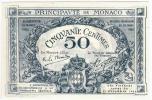 Monaco, 50 Centimes 16.3.(20.3.)1920