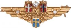 Skandinávská letecká liga - zlatý členský odznak se