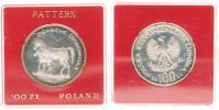 100 Zlotych 1981 - kůň s hříbětem "PRÓBA" KM Pr448 orig. etue s červenou výplní