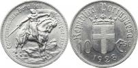 10 Escudos 1928 - bitva u Ourique     "RR"     KM 579    Ag 835 1