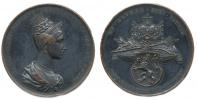 Medaile 1836 na pražskou korunovaci Marie Anny   Cu 46 mm