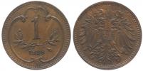 1 Haléř 1898 b.zn.