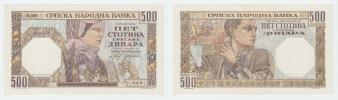 500 Dinárů 1941