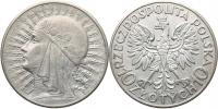 10 Zlotych 1932 b.zn. Londýn - Hedvika       Y. 22