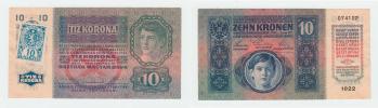 10 Koruna 1915 - stříhaný kolek