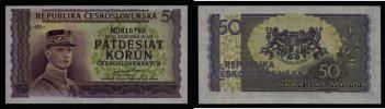 50 Koruna b.l.(1945)