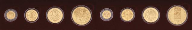 Sada zlatých mincí 1996 - české mince (10000
