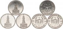 5 RM 1934 A (3x) - kostel bez data              3 ks