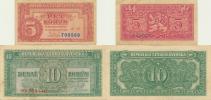 5 Kčs 1949     sér. A 76     neperf.       Baj. 82b10 Kčs 1950  sér. Kb    neperf.    Baj. 84b        2 ks