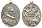 Oválná pamětní medaile na korunovaci v Praze