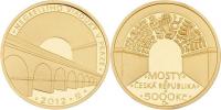 5000 Koruna (1/2 Unce) 2012 - Negrelliho viadukt v