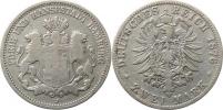 2 Mark 1876 J            KM 290      Ag 900  11