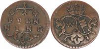 1/2 Pfennig b.l. (1779)               Helm. 941;  KM 367.2_tém.