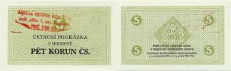 5 Korun 1981 - ústavní poukázka