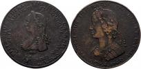 Nesign. - AE medaile na římskou korunovaci 4.X.1745 -