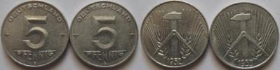 5 Pfennig 1952 a 1953 E