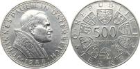 500 Schilling 1988 - Návštěva papeže Jana Pavla II.      KM 2985
