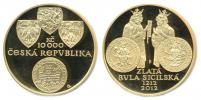 10000 Koruna 2012 (1 Unce - Au 999.9/1000) - Zlatá bula sicilská