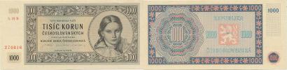 1000 Kčs 1945  sér. 01 B        Baj.78b   neperfor.