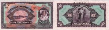 5000 Koruna 1920 - přetisk