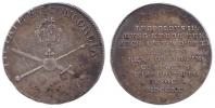 malý Ag žeton na korunovaci římským králem ve Frankfurtu 9.října 1790