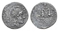 A. Manlius Q. f. Sergianus  Denarius circa 118-107