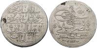 Ahmed III. (1703-30). Kurus AH 1115/Mim Dal (26