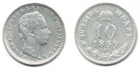 10 kr. 1859 V         "R"