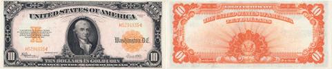 10 Dolar 1922 - GOLD CERTIFICATE