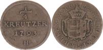 1/4 kr. 1793 H - var.: bez rečky před minc. značkou